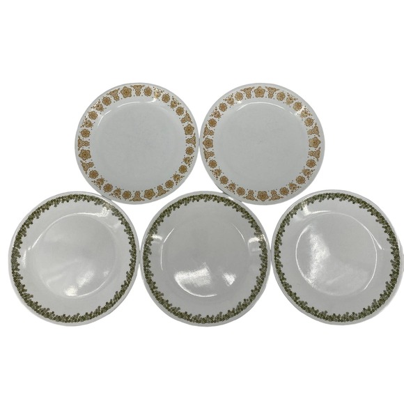 Corelle Other - set of 5 VTG CORNING CORELLE - SPRING BLOSSOM CRAZY DAISY - 10 1/4" DINNER PLATE